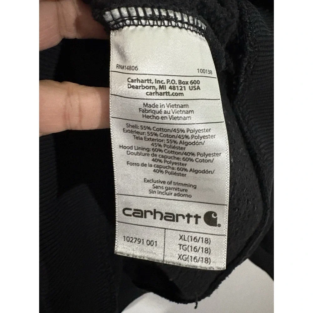 Carhartt 102791-001 Women's Clarksburg Graphic Sleeve Pullover Sweatshirt‎ XL